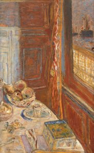 Csendélet hajókkal az ablakon keresztül, 1906 körül