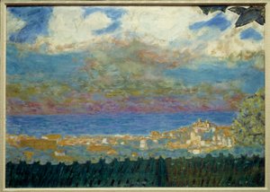 Vihar égbolt Cannes-ban Pierre Bonnard festménye – 1945 alkotó: Pierre Bonnard