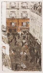 Utcasarok felülről nézve alkotó: Pierre Bonnard