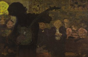 A bandzsójátékos, 1895. alkotó: Pierre Bonnard