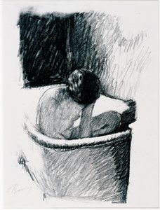 The Bath, 1925 körül (litho) alkotó: Pierre Bonnard