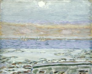 A Cannes-i öböl, 1930-33 (guache és WC papíron) alkotó: Pierre Bonnard