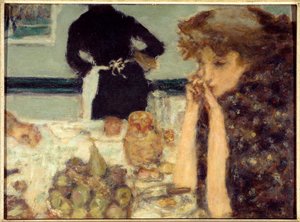 Misia reggelije Misia Sert portréja, zongorista és sok művész kísérteties alkotó: Pierre Bonnard