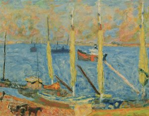 St. Tropez kikötője, 1930 alkotó: Pierre Bonnard