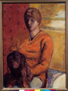 A kutya nő. Pierre Bonnard (1867-1947) festménye, XX. Grenoble, Musee des Beaux Arts. alkotó: Pierre Bonnard