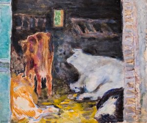 Az istálló, 1912 körül (olaj, vászon) alkotó: Pierre Bonnard
