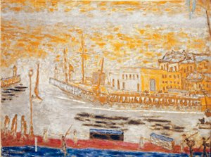Trouville, elhagyja a kikötőt Pierre Bonnard festménye (1867-1947) 1938-1945 Méret: 77x103 cm Párizs, Nemzeti Modern Művészeti Múzeum alkotó: Pierre Bonnard