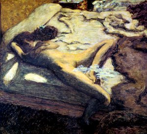 Ágyon fekvő nő, avagy The indolen Woman, 1899 alkotó: Pierre Bonnard