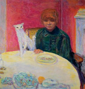 Nő macskával, 1912 alkotó: Pierre Bonnard