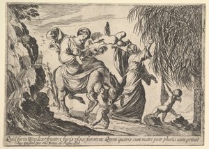 Angyalok randevúznak a gyermeknek, 1610-42. alkotó: Pierre Brebiette