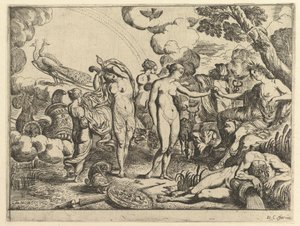 Párizsi ítélet, 1610-42. alkotó: Pierre Brebiette