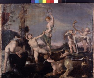 Meleagra vadászata vaddisznóval - festmény