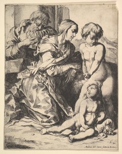 Krisztus előtt térdelő szűz, 1610-42. alkotó: Pierre Brebiette
