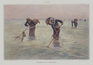 Garnélarákhalászok alkotó: Pierre Celestin Billet