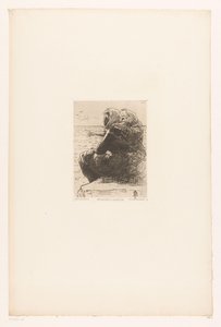 Pihenő nők a tengerparton Pecheuses à Granville. (cím a tárgyon) alkotó: Pierre Celestin Billet