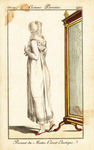 Merveilleuse a tükör előtt, Párizs alkotó: Pierre-Charles Baquoy