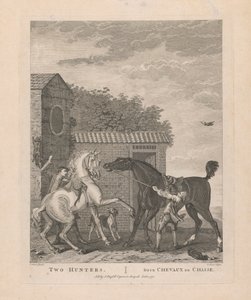 2. Two Hunters / Two Hunting Horses alkotó: Pierre Charles Canot