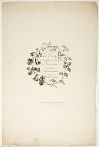 A Jean Pillement által kitalált és rajzolt, P. C. Canot által metszett, különböző virágcsokrokat tartalmazó gyűjtemény borítója alkotó: Pierre Charles Canot