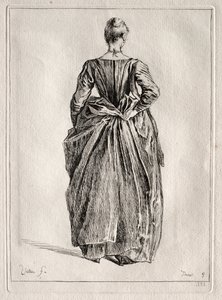 Tanulmány egy nőről hátulról alkotó: Pierre Charles Trémolière