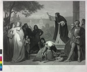 1493 Savonarola firenzei prédikációja alkotó: Pierre Cottin