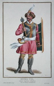 Eurs VII a „Recueil des Estampes, Representant les Rangs et les Dignites, a Costume of All Existing Nations szerint”, 1780-ban megjelent (kézzel színezett metszet) alkotó: Pierre Duflos