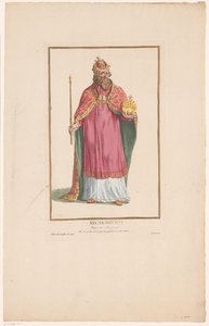 Zsigmond császár portréja jogarral és földgömbbel Sigismond (cím a tárgyon) alkotó: Pierre Duflos