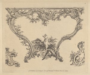 Tervezés konzolasztalhoz, 1752.