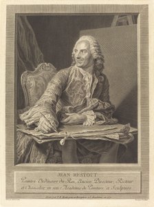 John Restout alkotó: Pierre Etienne Moitte after Maurice Quentin de La Tour