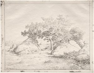 Cseresznyefa Blauban. alkotó: Pierre Etienne Theodore Rousseau