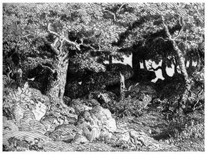 A Chenes de Roche, 1832-1860, 1924 alkotó: Pierre Etienne Theodore Rousseau