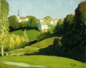 Vidék, Fény és Árnyék; Paysage, Ombre et Lumiere, 1920 körül (olaj, vászon)