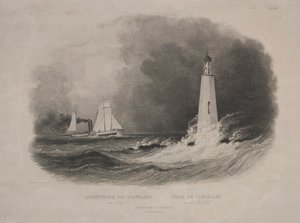 Világítótorony Clevelandben, Ohio államban, az Erie-tónál. alkotó: Pierre Eugène Aubert I