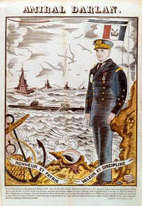 Francois Darlan admirális, a francia haditengerészet parancsnoka, 1940 alkotó: Pierre Falke