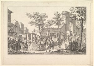 Tableau des portraits a la Mode Plate of Fashion Portraits, 1760-61. alkotó: Pierre Francois Courtois