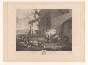 Melkende herderin A pásztorlány foglalkozása (cím a tárgyon) alkotó: Pierre Francois Laurent