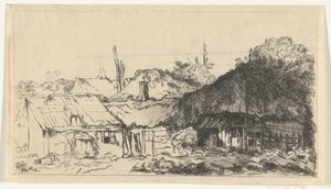 Befejezetlen táj alkotó: Pierre François Basan (workshop of)
