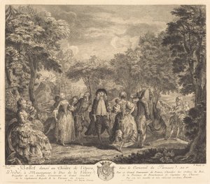 Balett az Operában, 1761. alkotó: Pierre François Basan