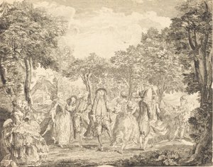 Balett az Operában, 1761. alkotó: Pierre François Basan