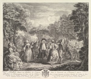 Parnasszusi karnevál, 1761-62. alkotó: Pierre François Basan