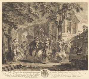 A Taverna alkotó: Pierre François Basan after Gabriel Jacques de Saint Aubin
