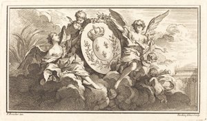 Lajos királyi címere XV alkotó: Pierre François Tardieu or Jacques Nicolas Tardieu after François Boucher