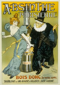 Pierre Henri Gelis-Didot és Louis Malteste francia reklámja az "Absinthe parisienne" c. 1900 (plakát) alkotó: Pierre Gelis Didot