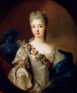Portrait of Charlotte Aglaé of Orléans, Mademoiselle de Valois, 1720s.  