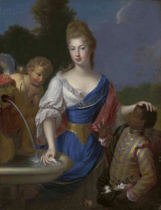 Háromnegyed hosszú hölgy portréja, akit hagyományosan Louise Bernardine de Durfortnak, Duras hercegnőjének neveznek