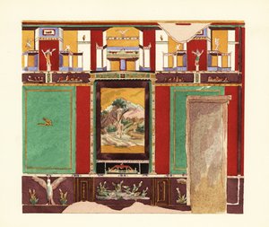 Étkező a Casa di Orfeoban vagy az Orpheus Házban, Pompeiben