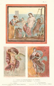 Venus S. Pompeii védelmezője, Leda, Bachchante (Kalor Litho) alkotó: Pierre Gusman