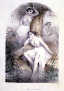 A nimfák - a „Mitológiai nők” című könyvben, G. Staal rajzai, Mery és a Cte ​​Foelix, Ed. G. de Gouet alkotó: Pierre Gustave Eugene Staal