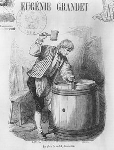 Grandet atya, a Cooper, illusztráció Honore de Balzac (1799-1850) „Eugenie Grandet” című művéből