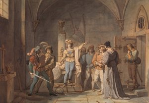 Jeanne of Arc bebörtönözték Rouenben, 1819.