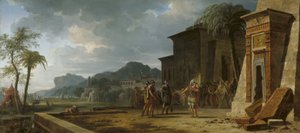 Sándor Nagy Kürosz sírjánál, 1796